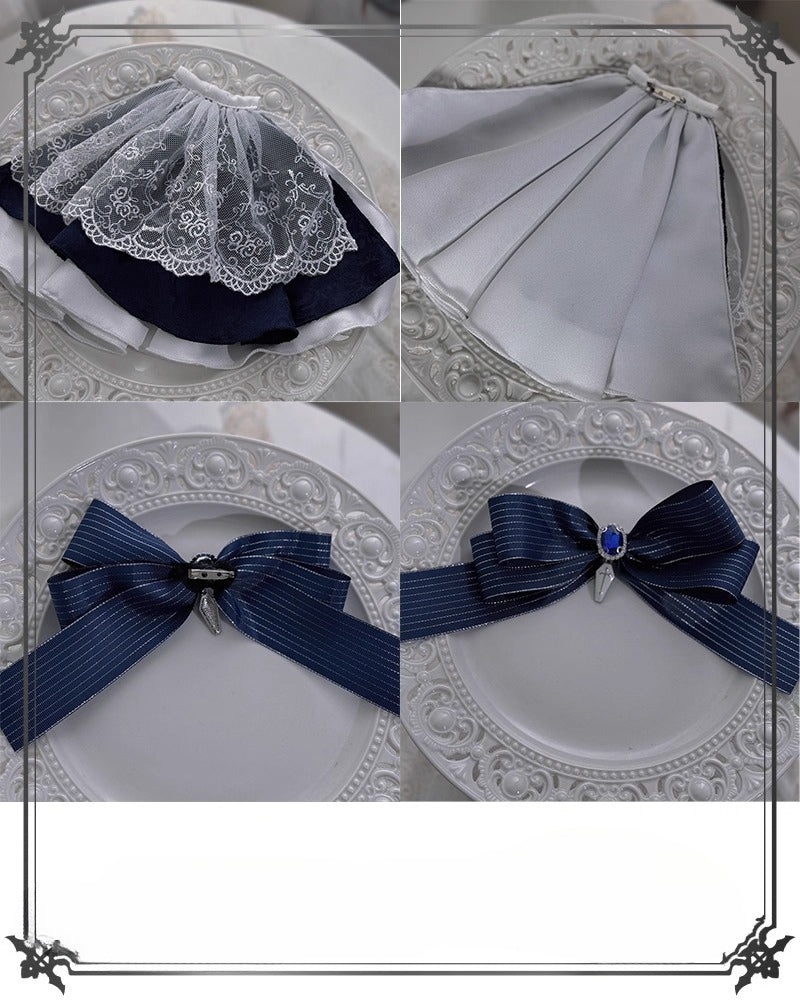 Gothic Prince Lolita Set - Medieval European Style Aristocratic Jacket and Tiered Skirt Outfit