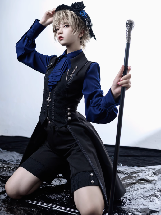Princess Chronicles Ouji Tuxedo Vest Retro Lolita Prince Tailcoat