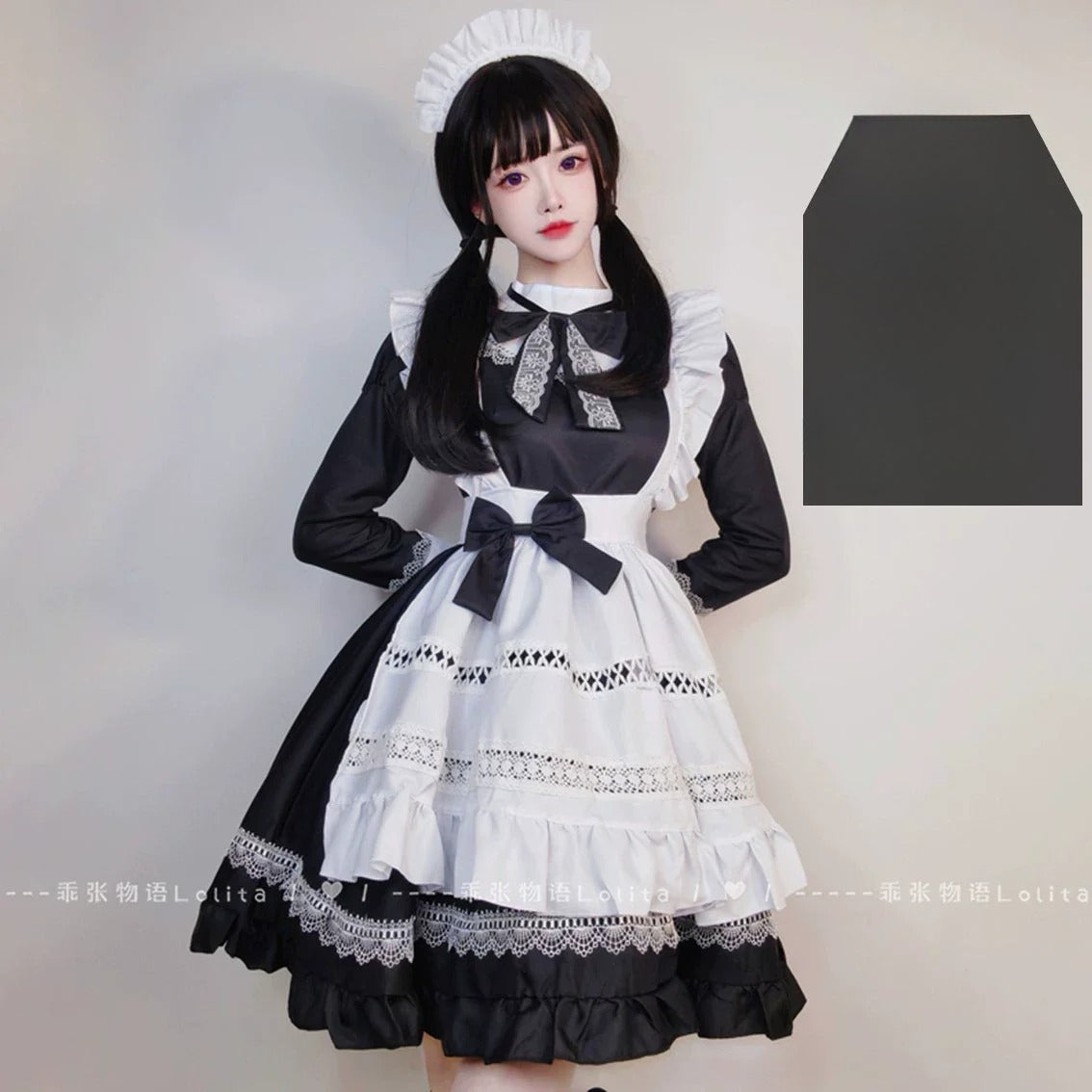 S-5XL British Aristocratic Elegance Gothic Maid Long-sleeved Dress Sexy Lolita