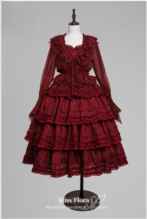 Elegant top/skirt/cardigan available in multiple colors